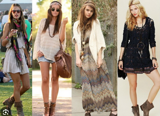 Phong cách thời trang tự do Hippie